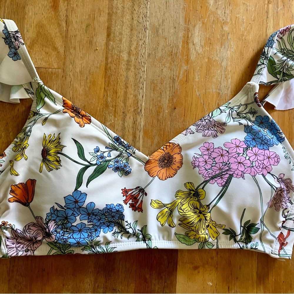 Kona Sol Floral Swim Top